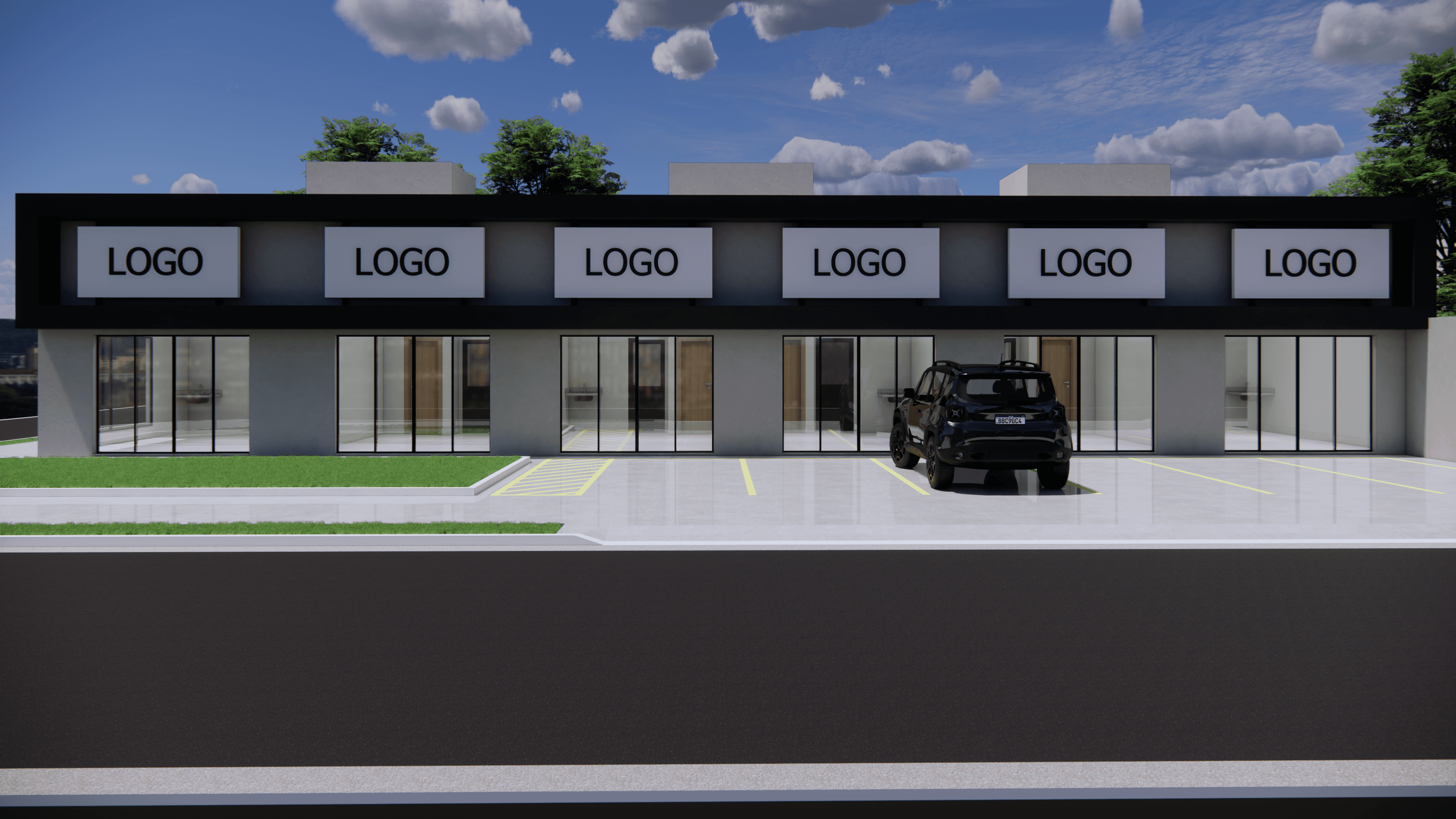 Perspectiva do projeto Aroeira, em Coxim
