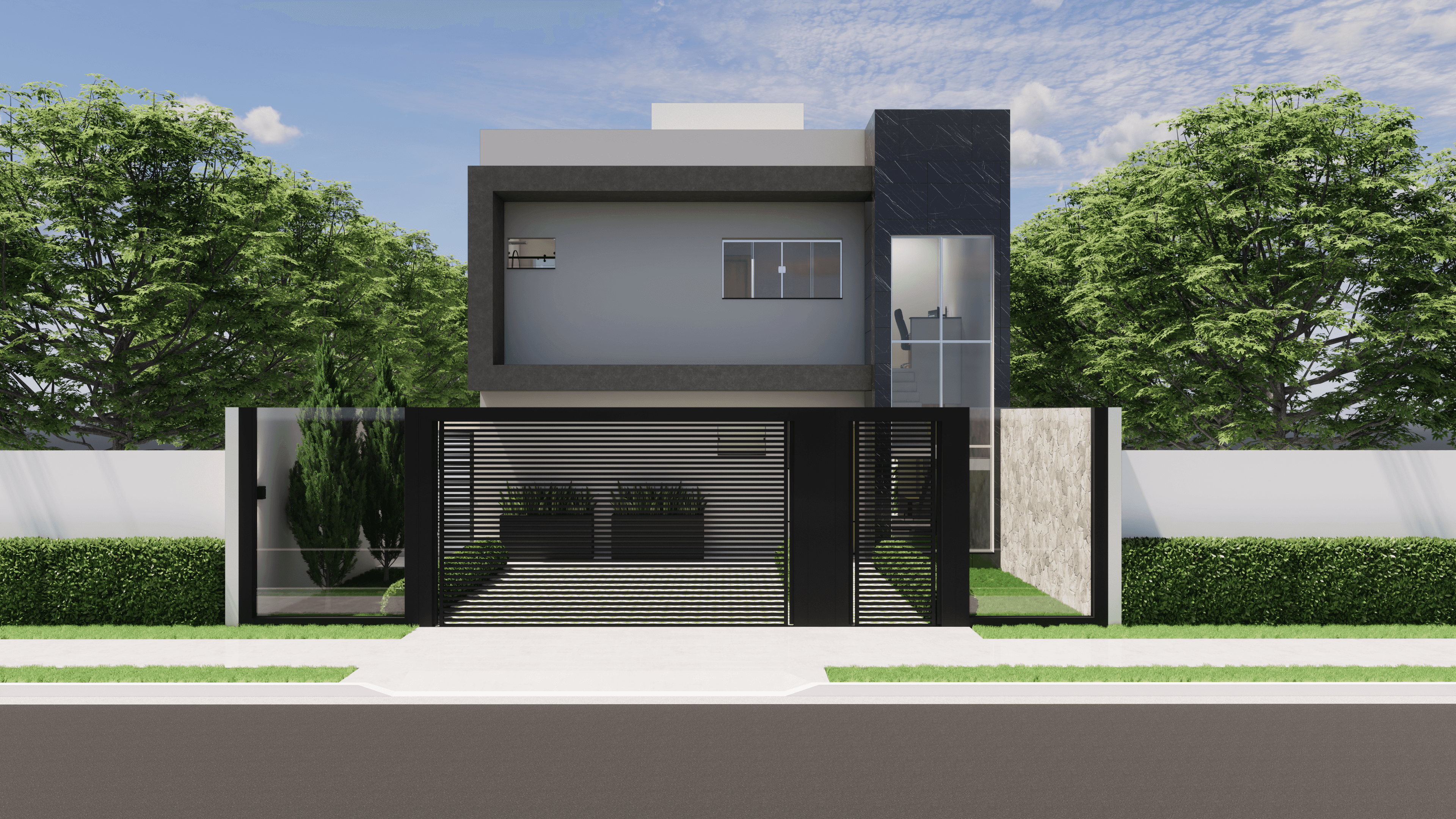 Perspectiva do projeto Mangabeira, em Coxim